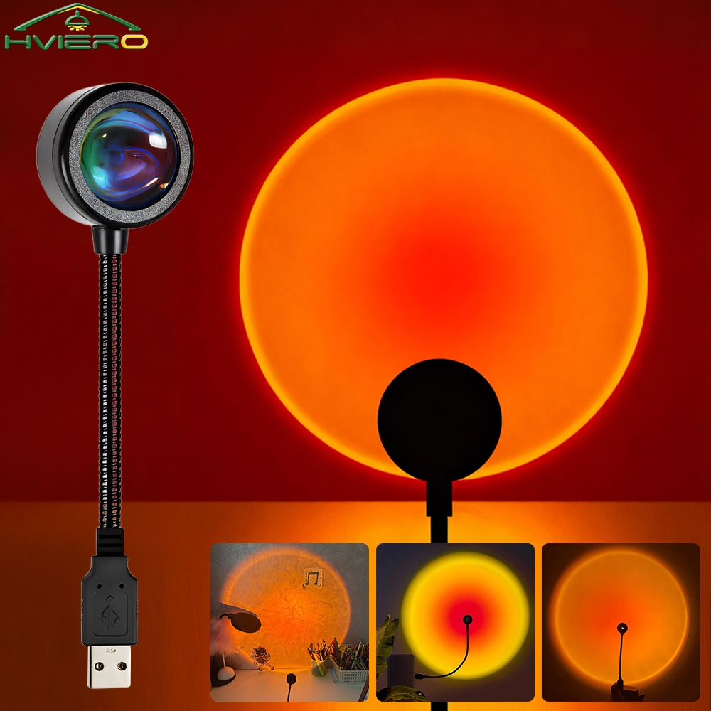 Photography Lighting Mood - LED Sunset Lamp Nightlight USB Projector