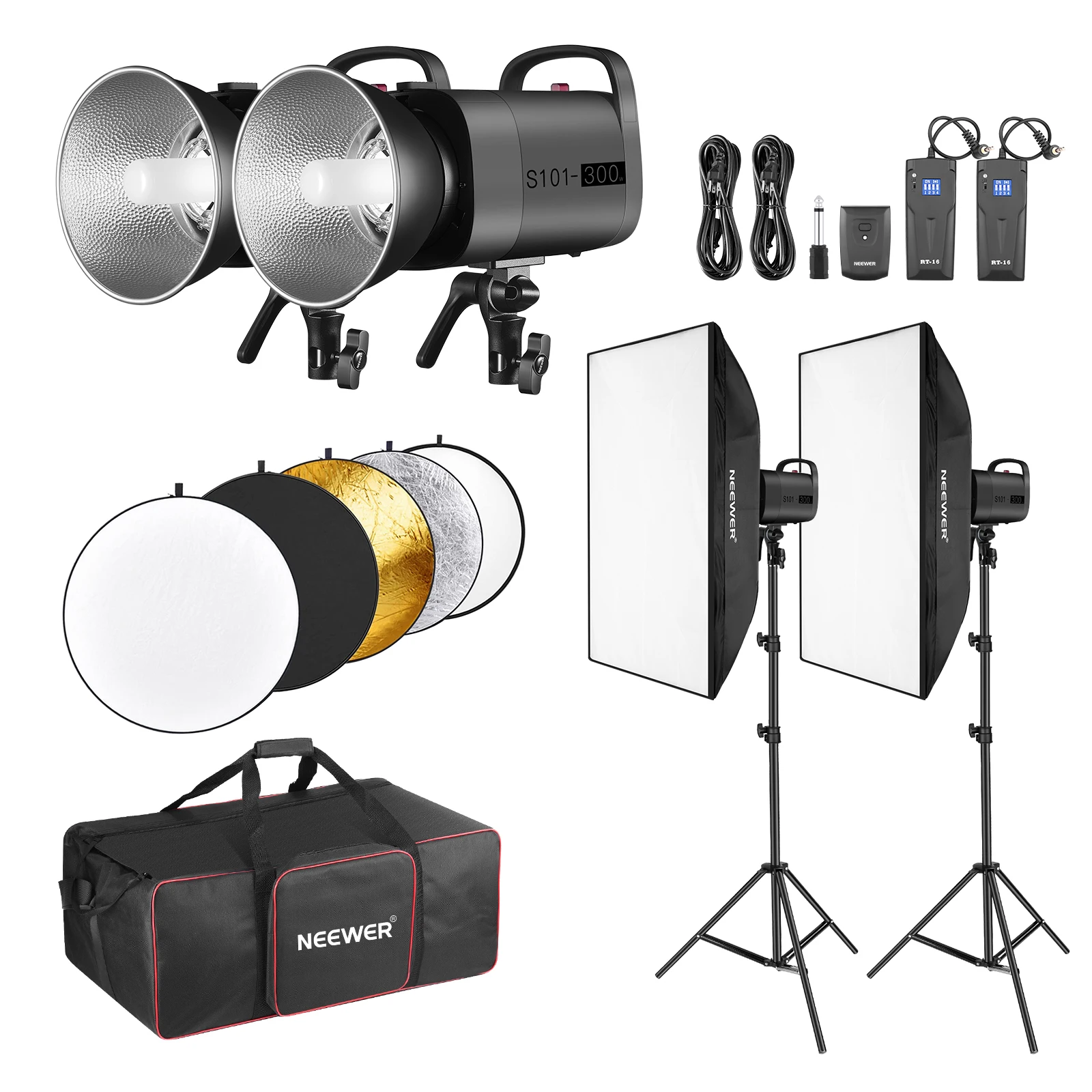 Photography Lighting Kit Neewer - NEEWER 600W Strobe Flash Studio Light