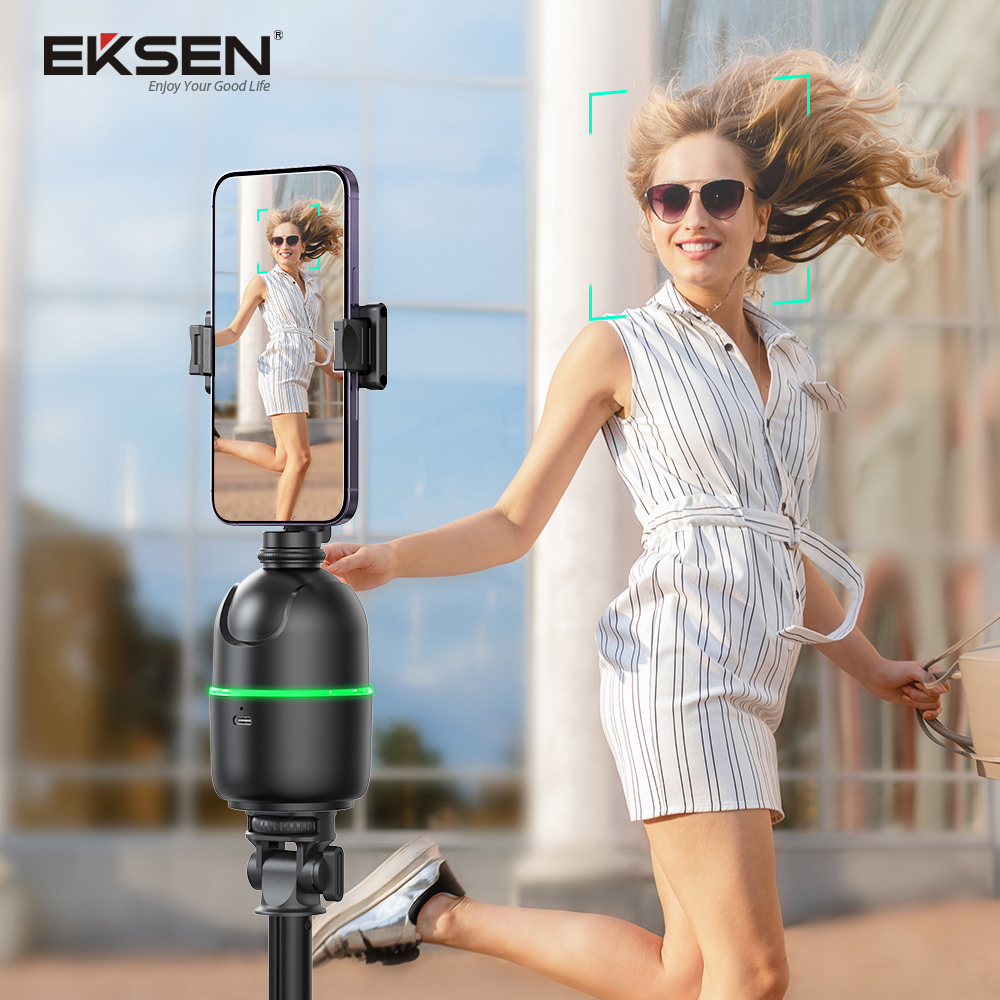 Photography Lighting Ai - AI Tracking Gimbal Stabilizer, Colorful Light