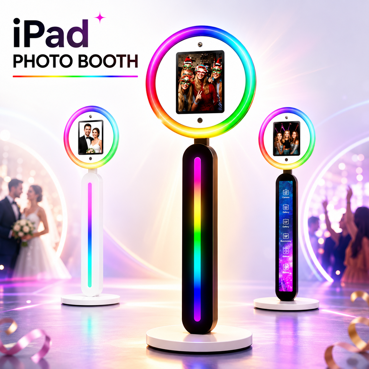Photography Lighting Kit Rental - Portable iPad Photo Booth Stand with