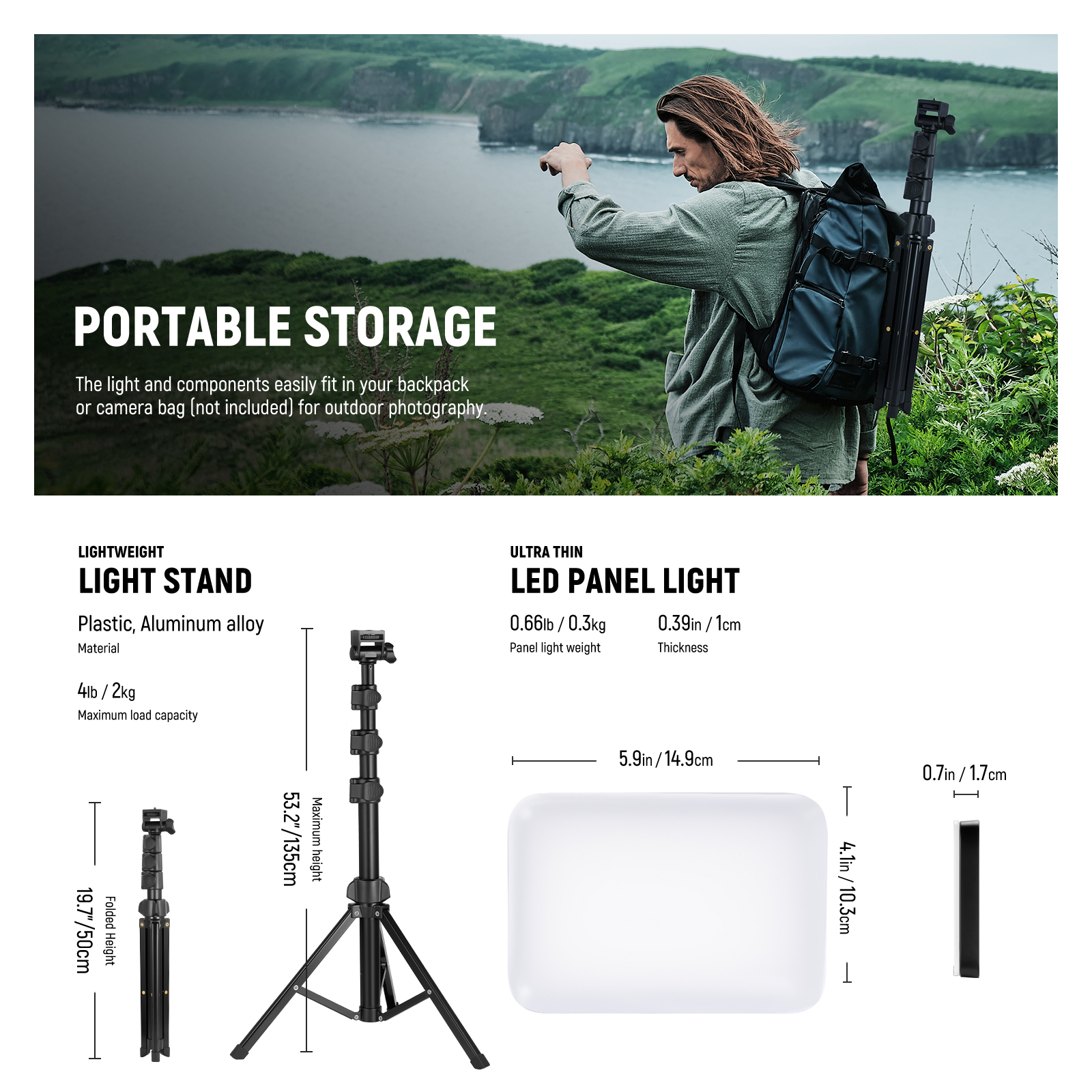 NEEWER LED Video Light Panel L – обзор и цена Photography Lighting Kit Neewer