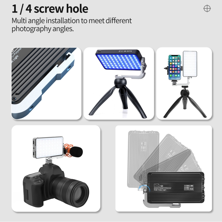 Pixel G3 Flat Panel RGB Fill L – обзор и цена Photography Lighting Handheld