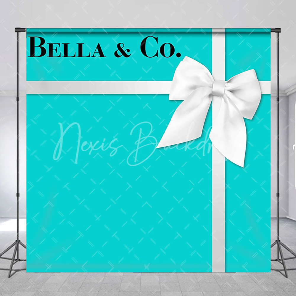 Custom Name Bow Turquoise Blue – обзор и цена Photography Lighting Backdrop