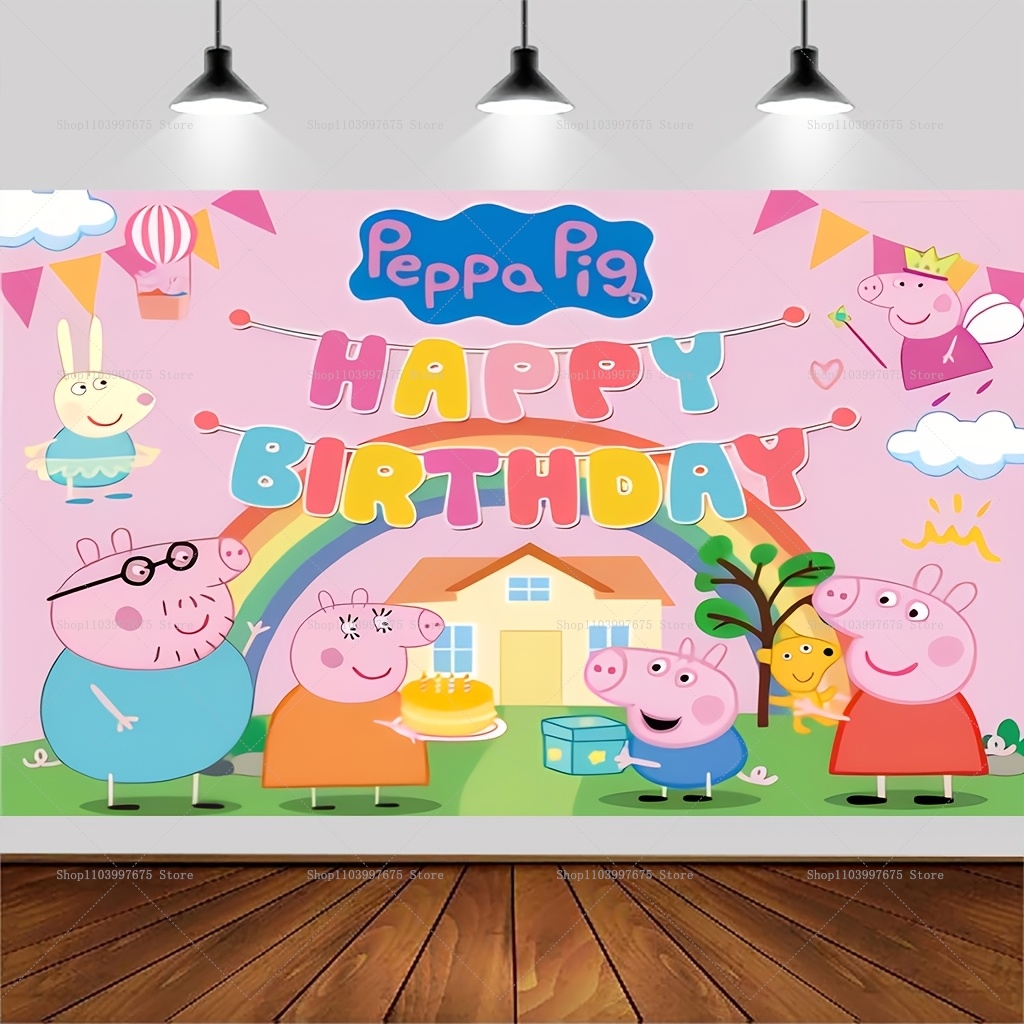 Custom Name Cartoon Peppa Pig  – обзор и цена Photography Lighting Backdrop