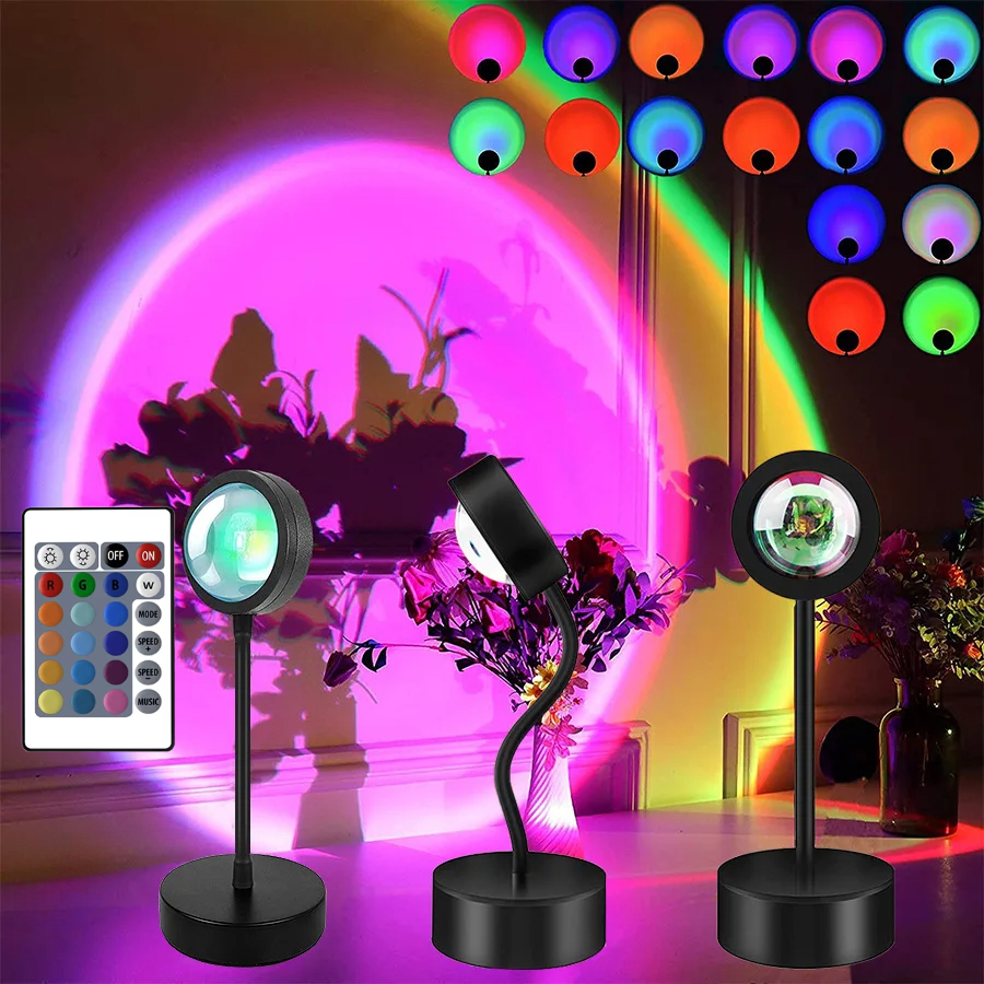 Sunset Lamp Night Light Multi  – обзор и цена Photography Lighting Mood