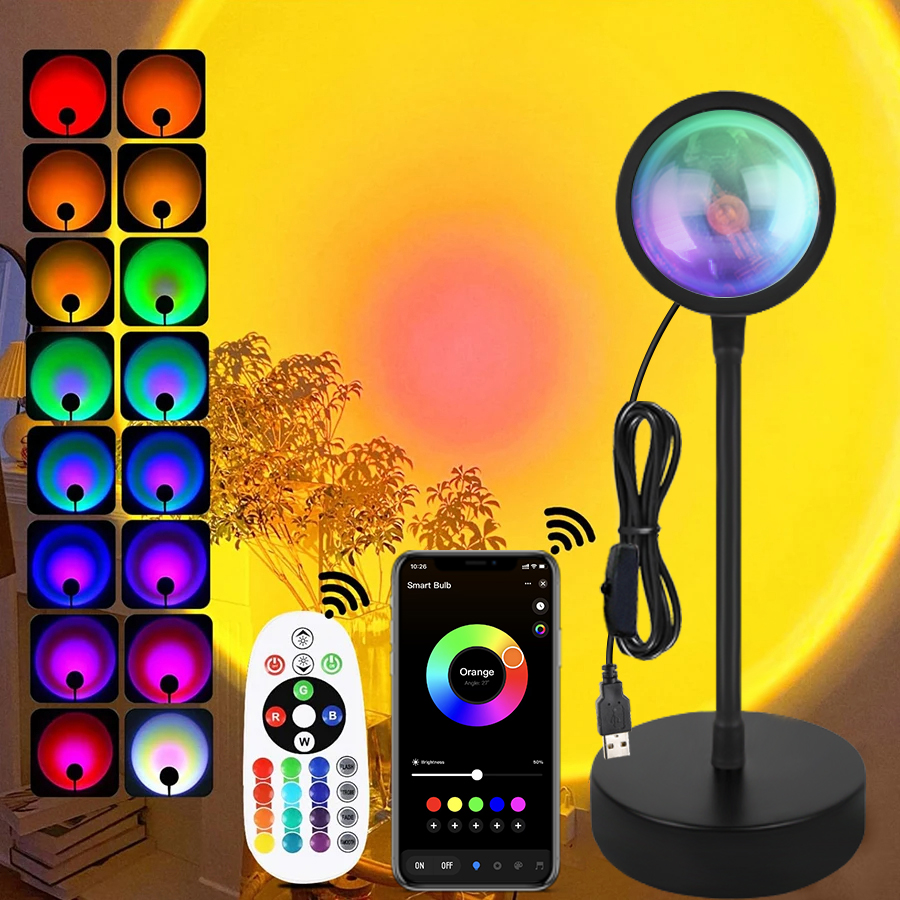 Tuya Smart Sunset Lamp USB Pro – обзор и цена Photography Lighting Mood