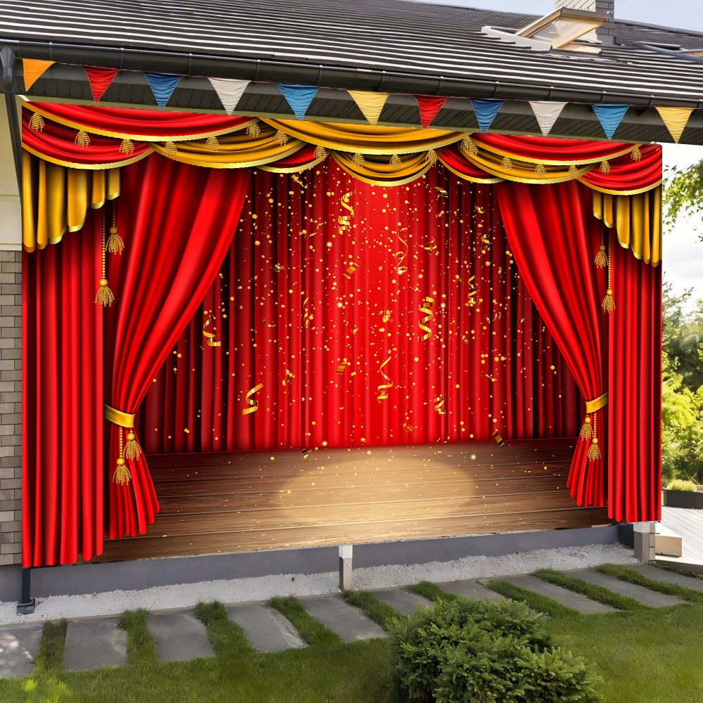 Red Theater Curtain Party Back – обзор и цена Photography Lighting Backdrop