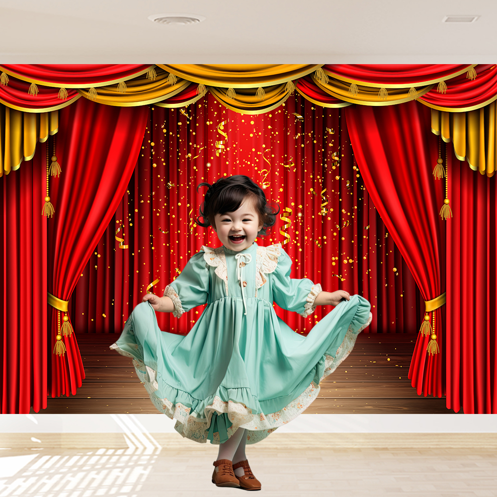 Red Theater Curtain Party Back – обзор и цена Photography Lighting Backdrop