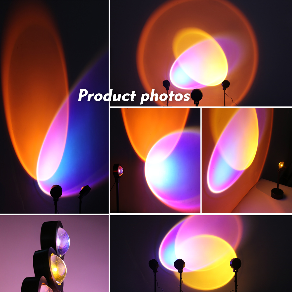 Sunset Lamp LED Rainbow Neon N – обзор и цена Photography Lighting Mood