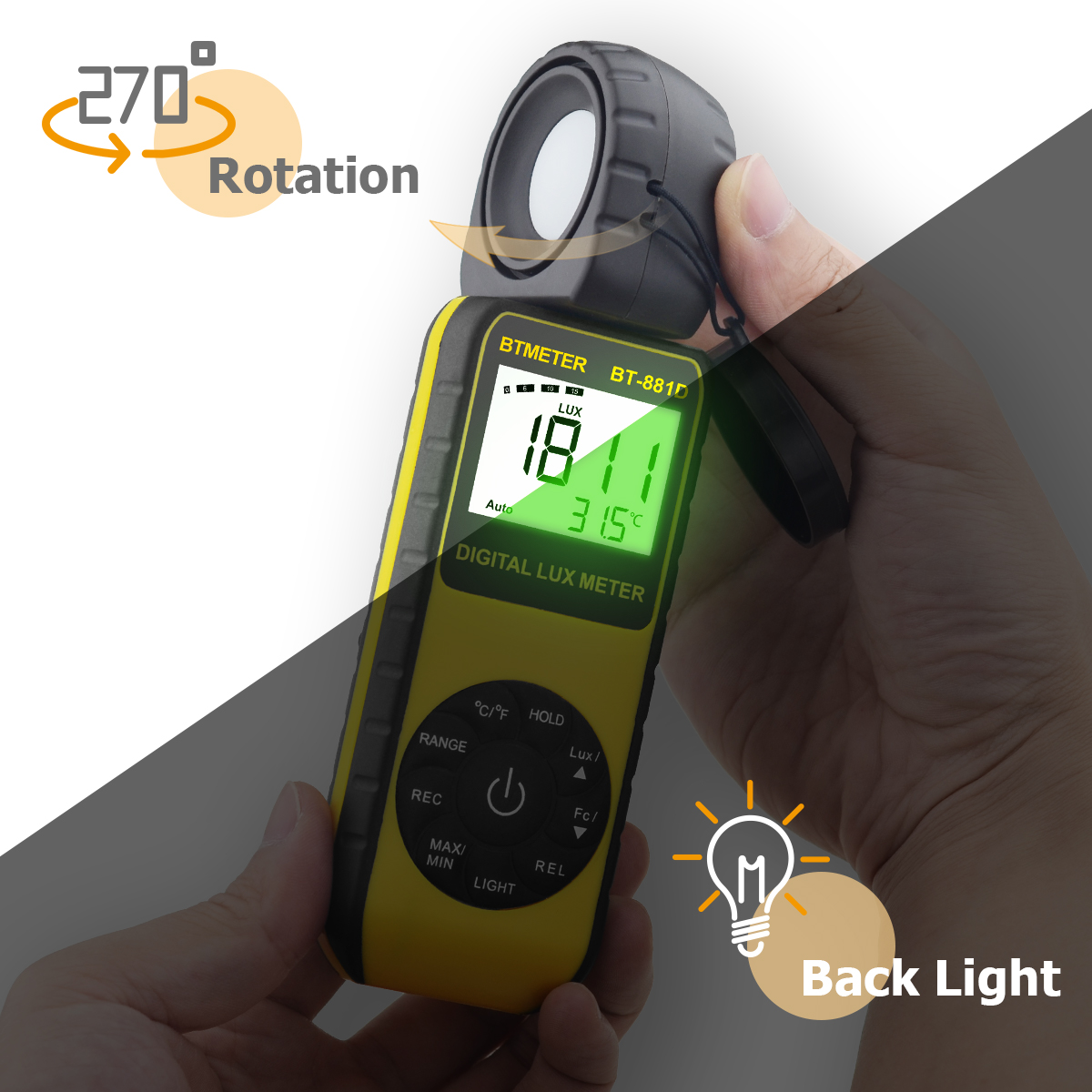 Digital Lux Meter 400,000 Lux  – обзор и цена Photography Lighting Handheld