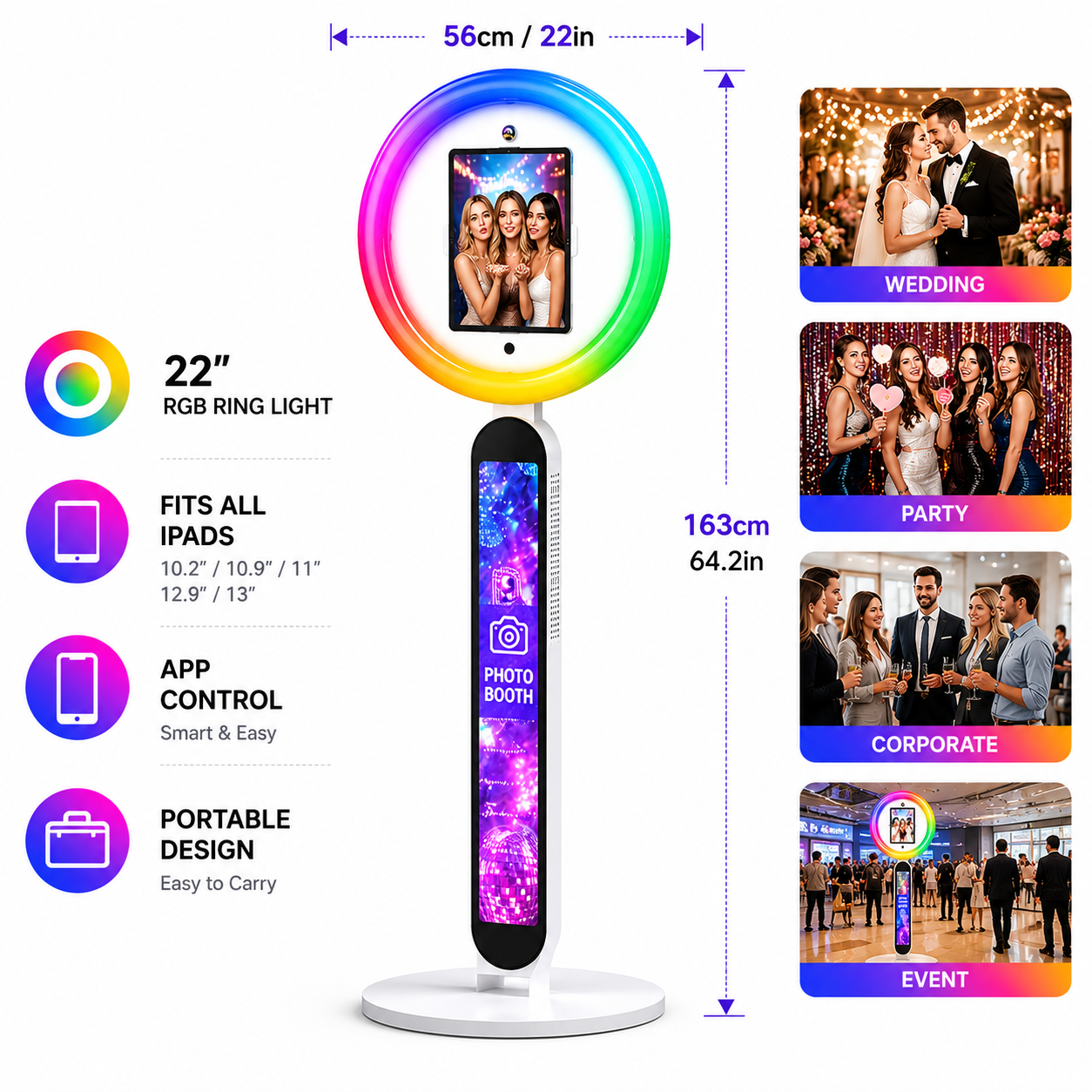 Portable iPad Photo Booth Stan – обзор и цена Photography Lighting Kit Rental
