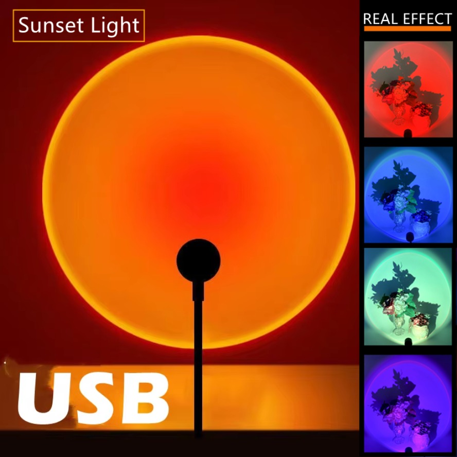 Led 5V Colorful USB Sunset Lam – обзор и цена Photography Lighting Mood