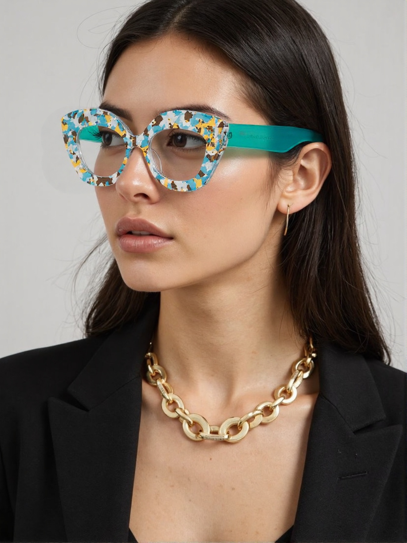 Large Frame Cat-Eye Floral Gla – обзор и цена Lighting Glass Photography