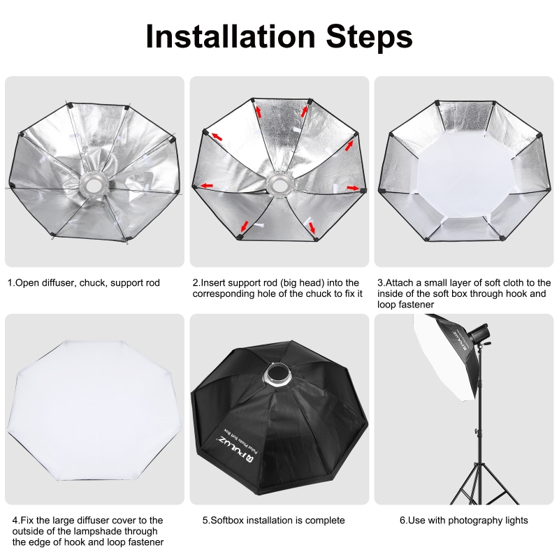 PULUZ 95cm Octagon Photography – обзор и цена Photography Lighting With Flash