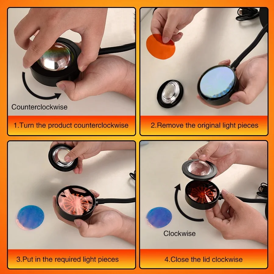 Sunset Lamp Night Light Multi  – обзор и цена Photography Lighting Mood