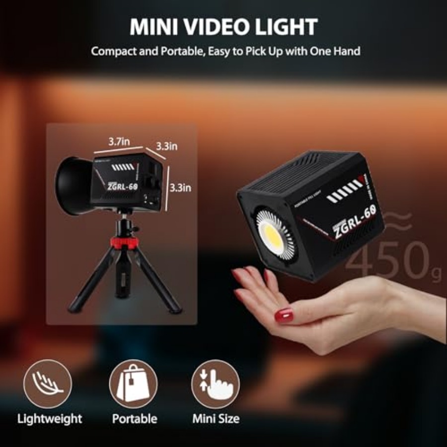 60W COB LED Video Light Handhe – обзор и цена Photography Lighting Handheld