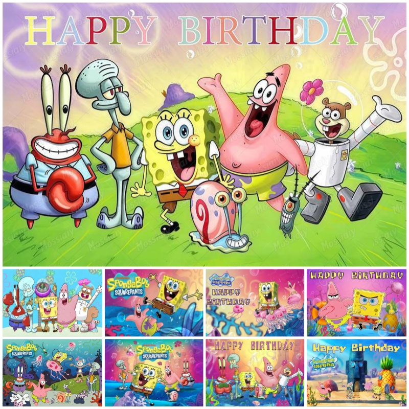 SpongeBob Theme Backdrop Carto – обзор и цена Photography Lighting Backdrop