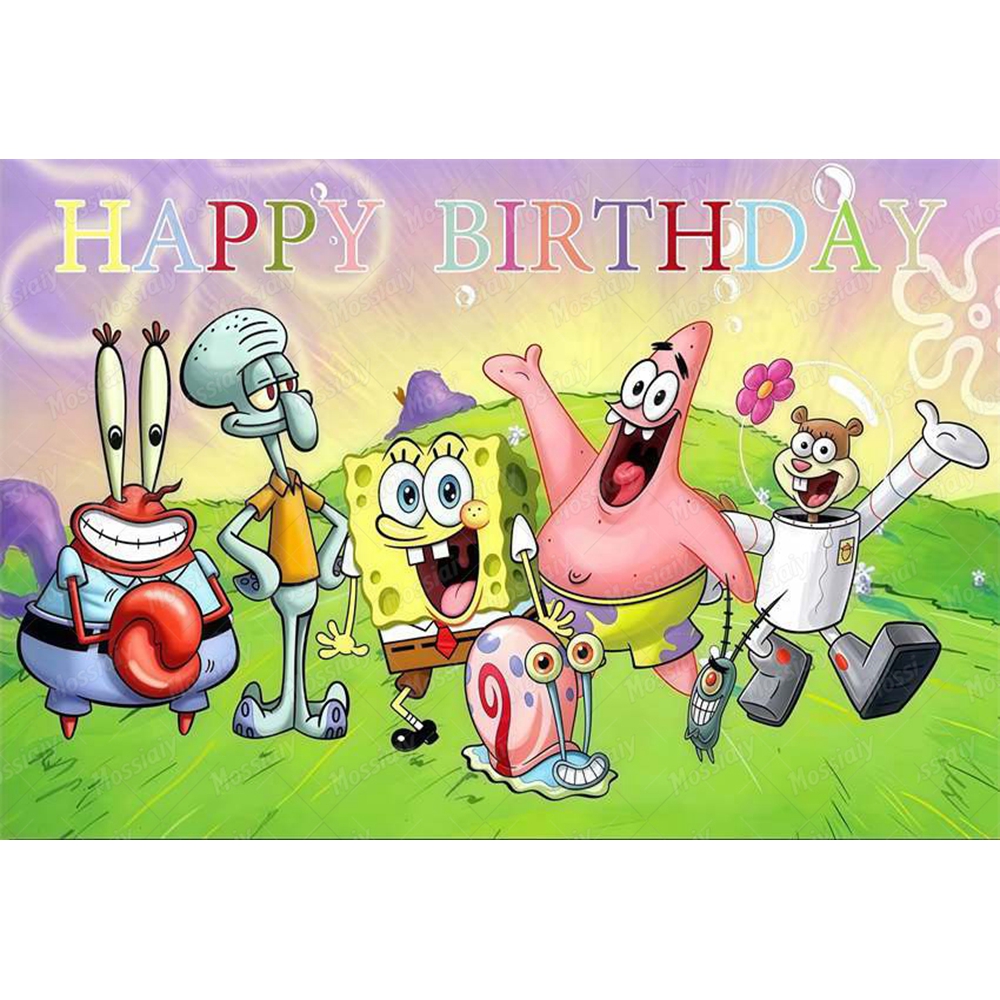 SpongeBob Theme Backdrop Carto – обзор и цена Photography Lighting Backdrop