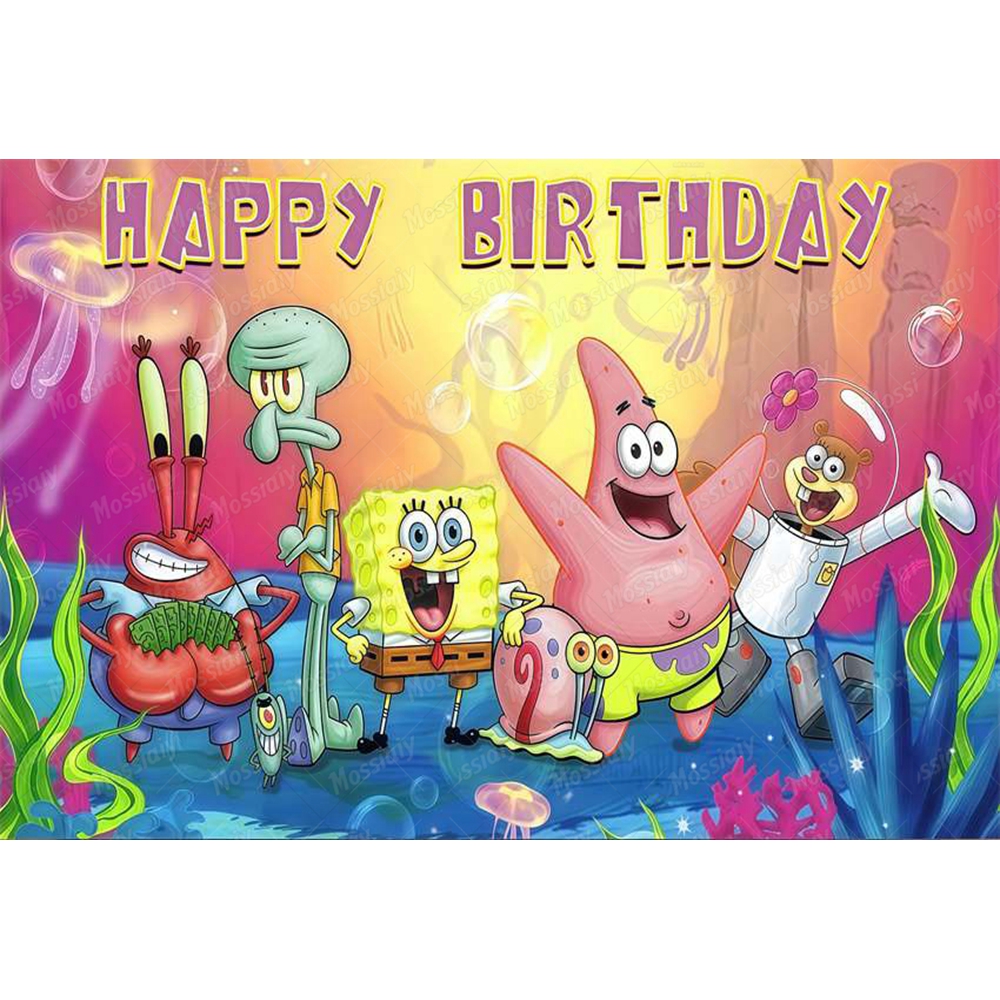 SpongeBob Theme Backdrop Carto – обзор и цена Photography Lighting Backdrop