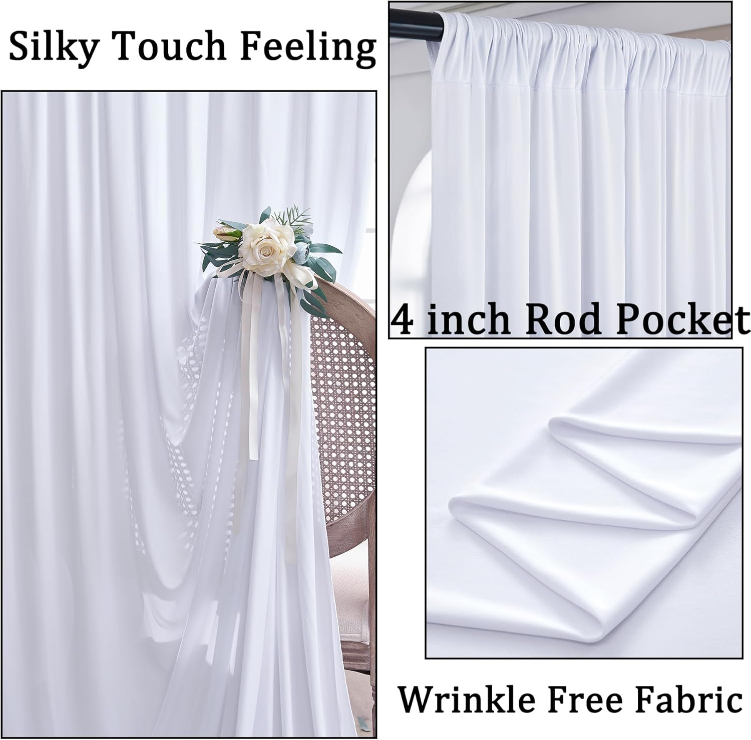 White Backdrop Curtains 10x10  – обзор и цена Photography And Lighting