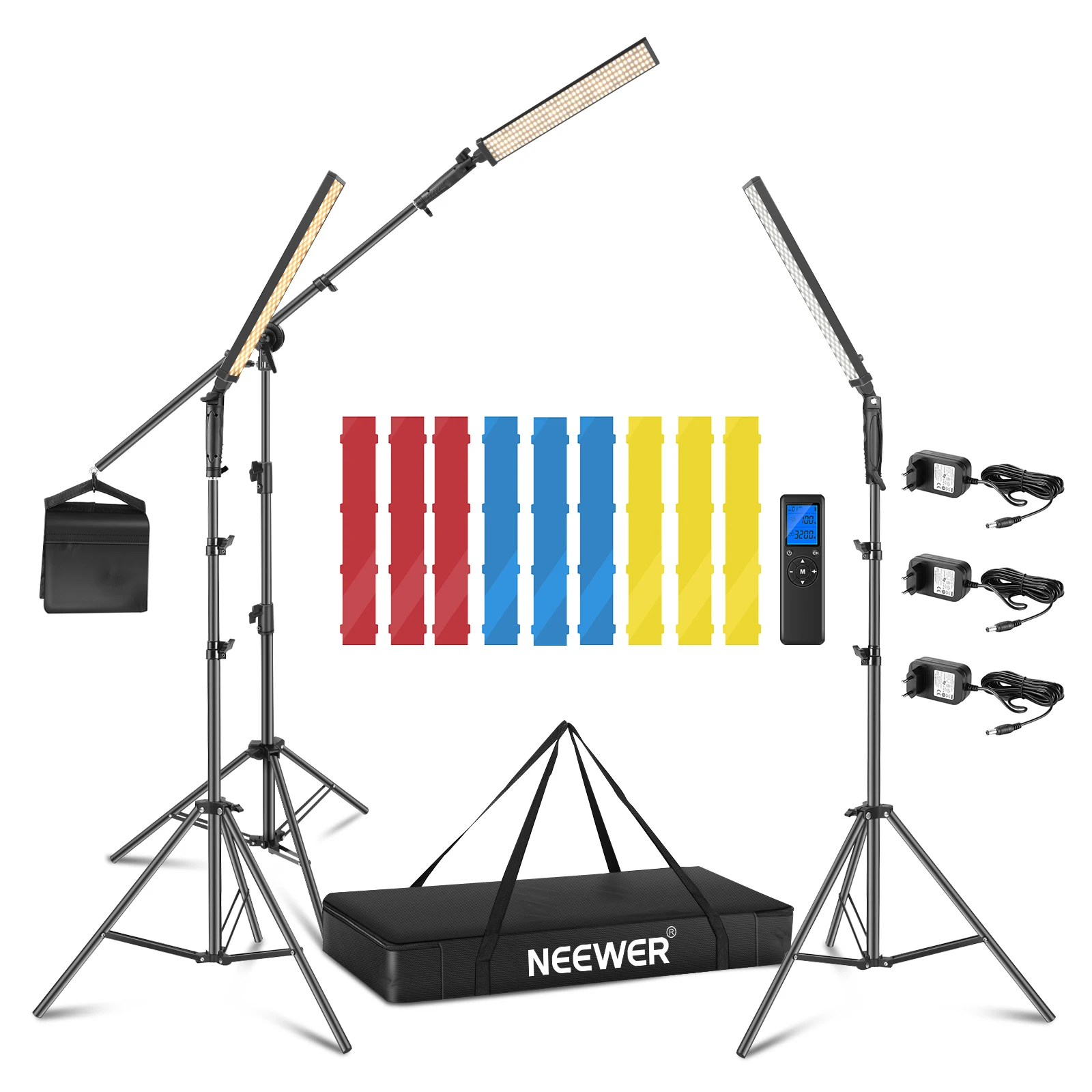 Neewer 3 Packs 2.4 GHz LED Lig – обзор и цена Photography Lighting Kit Neewer