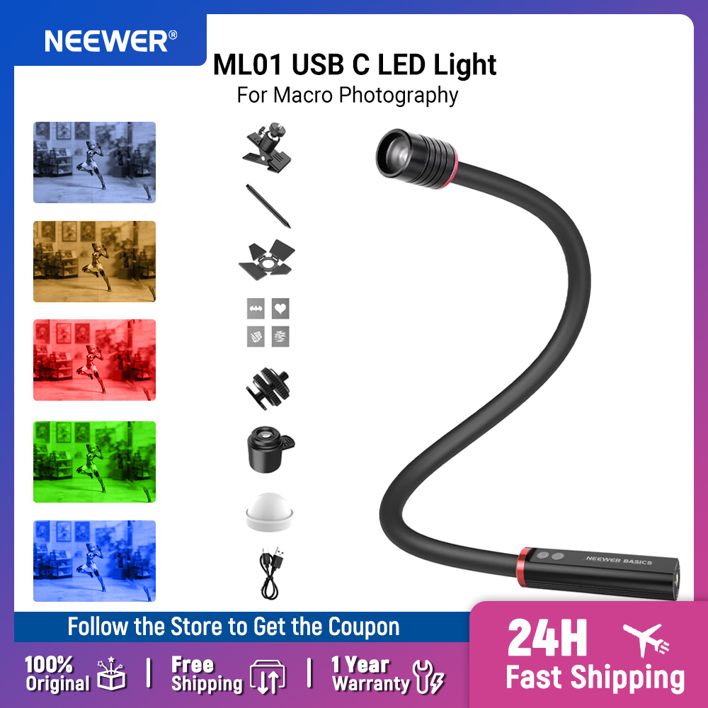 NEEWER Basics ML01 USB C LED L – обзор и цена Flower Photography Led Lighting Pack