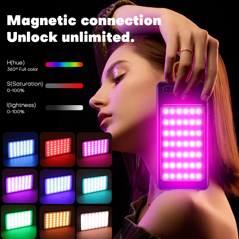 Magnetic RGB Mobile Phone Fill – обзор и цена Photography Lighting Handheld