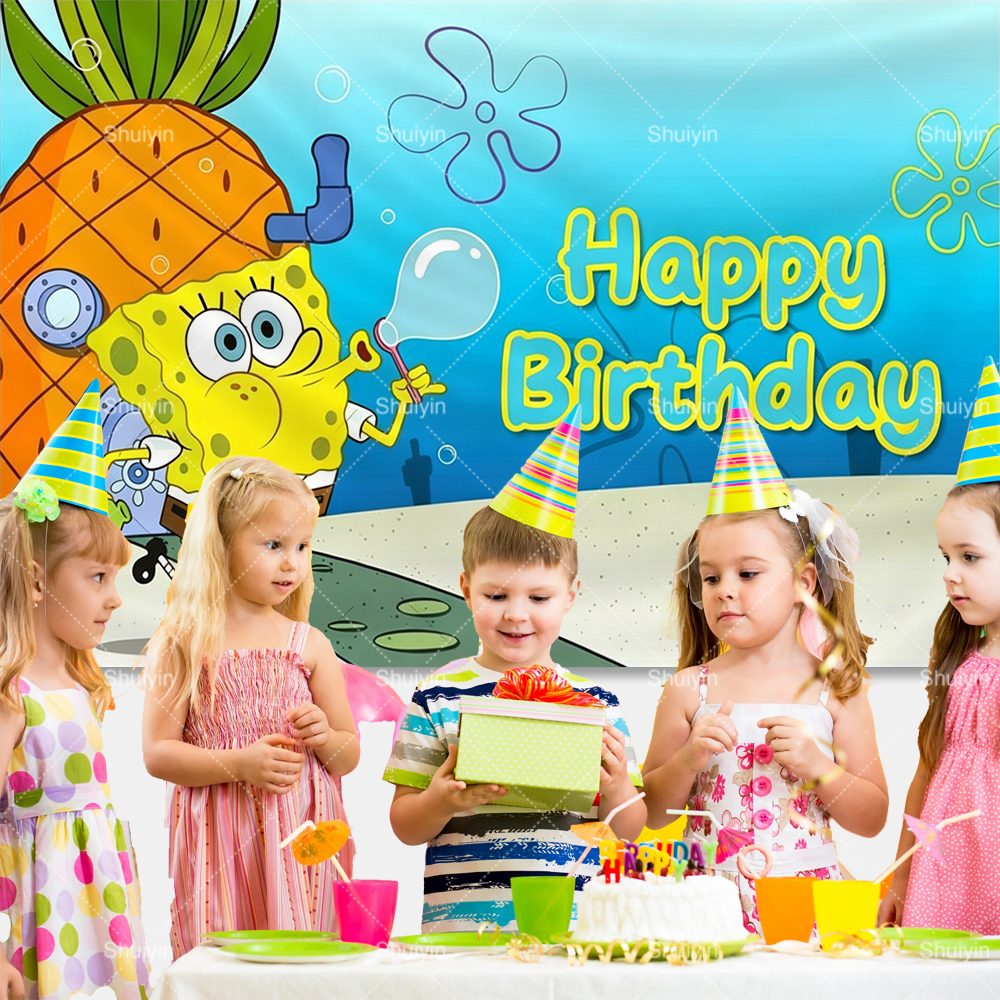 Cartoon SpongeBob Backdrop Chi – обзор и цена Photography Lighting Backdrop