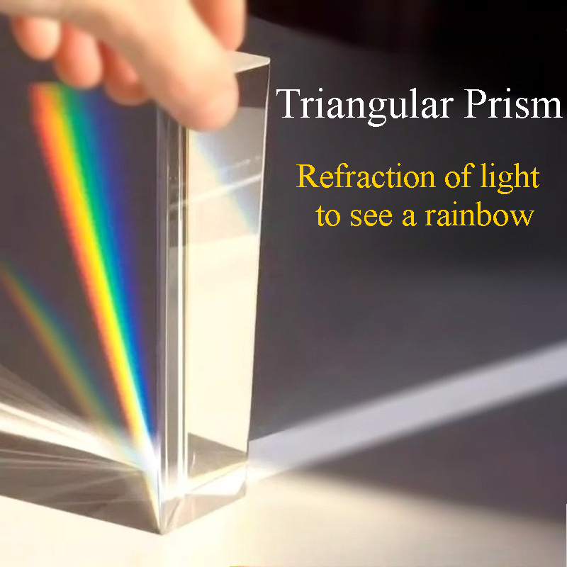 1PC Rainbow Triangular Prism K – обзор и цена Lighting Glass Photography