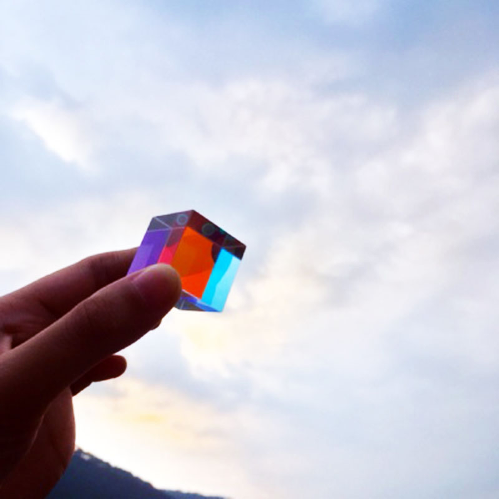 Glass Cube 23mm Dichroic Prism – обзор и цена Lighting Glass Photography