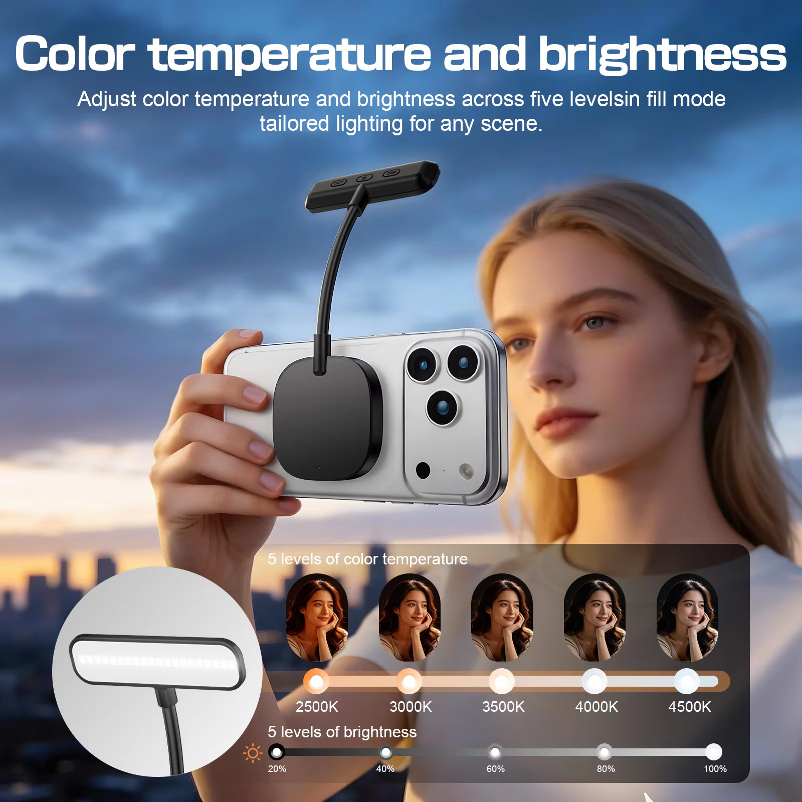 Magnetic Mobile Phone Fill Lig – обзор и цена Photography Lighting Handheld