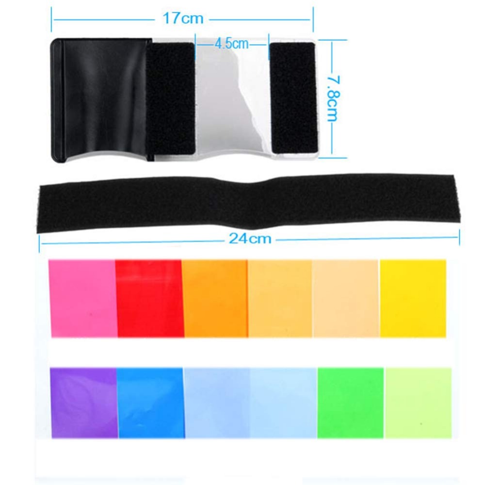 12 Colors Camera Flash Gels Li – обзор и цена Photography Lighting With Flash