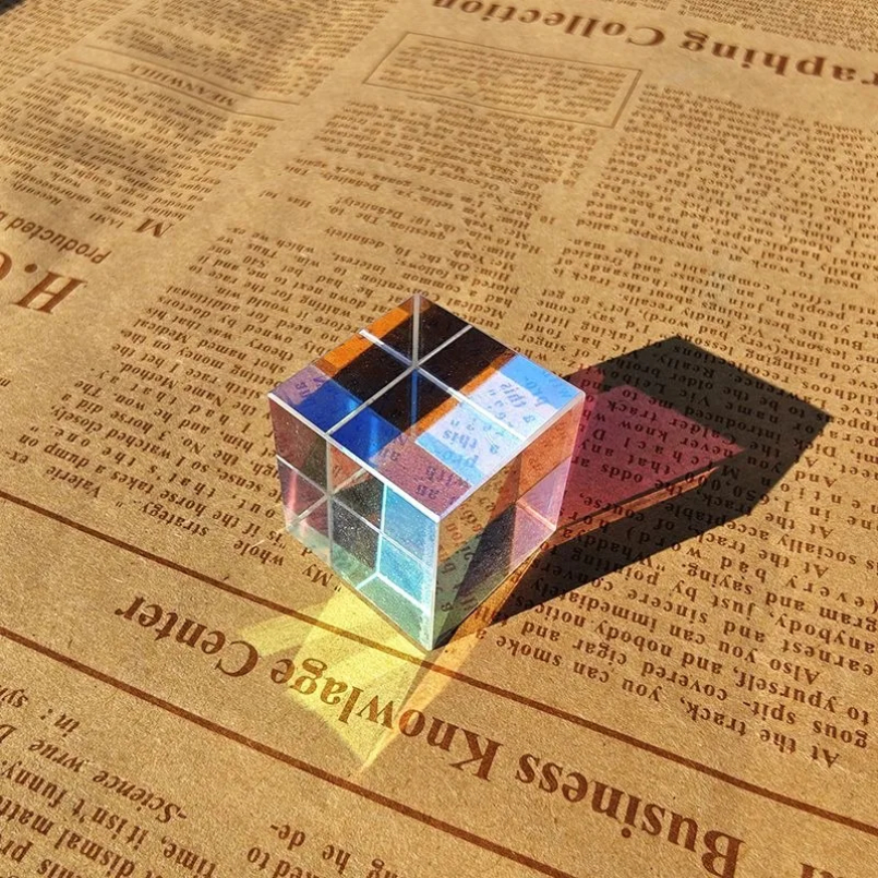 Glass Cube Dichroic Prism X-Cu – обзор и цена Lighting Glass Photography