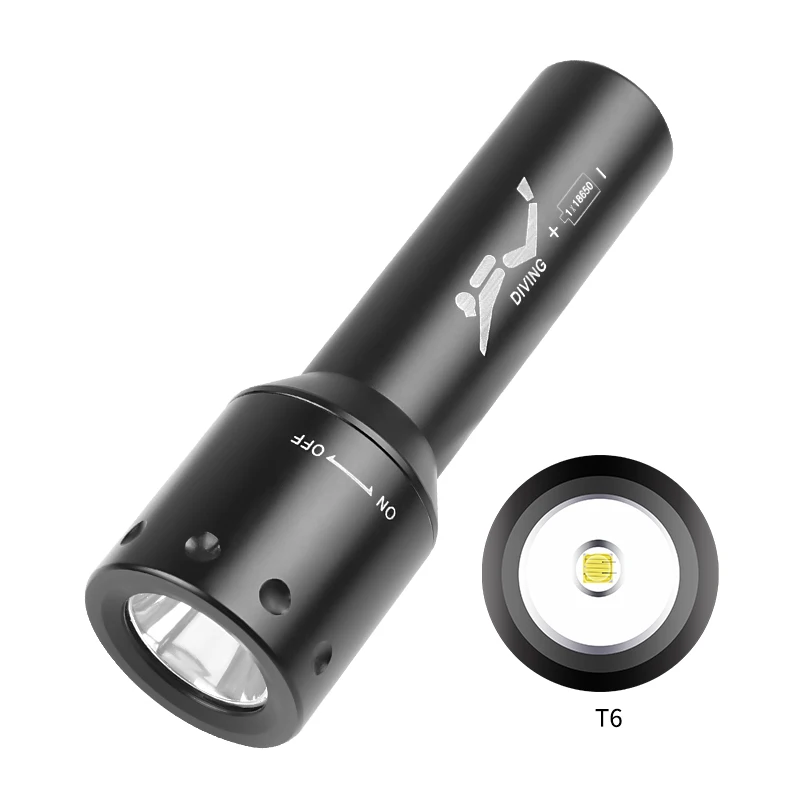 New T6 LED Diving Torch Long-R – обзор и цена Photography And Lighting