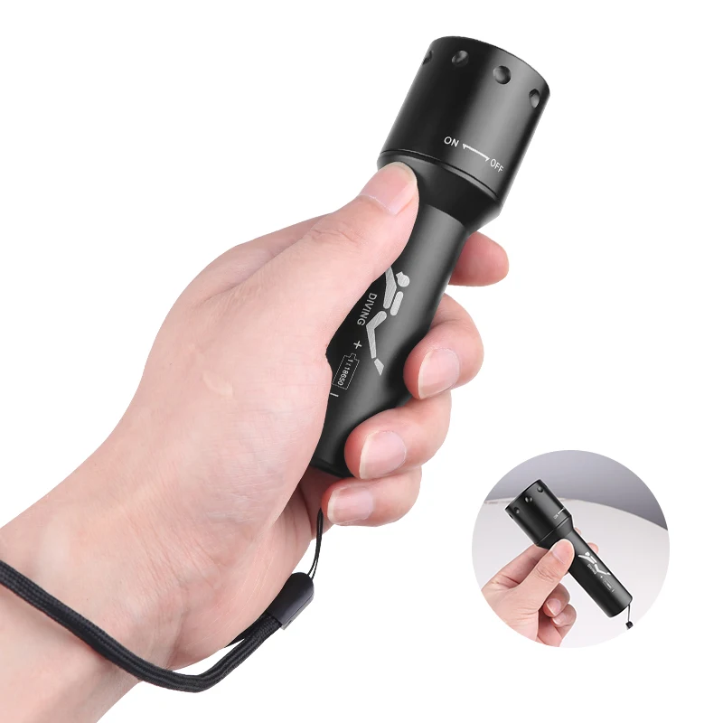 New T6 LED Diving Torch Long-R – обзор и цена Photography And Lighting