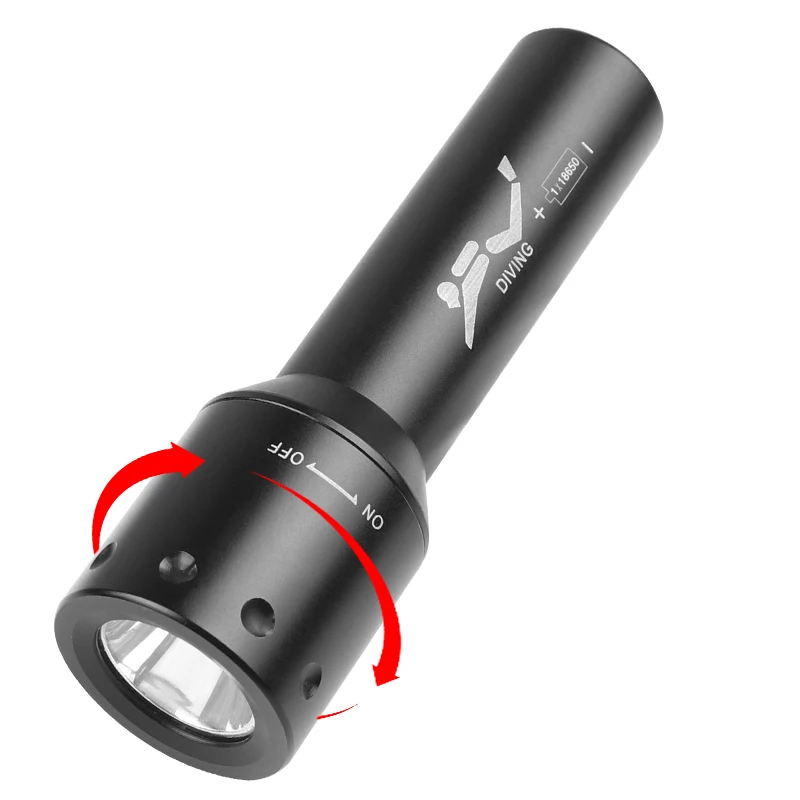 New T6 LED Diving Torch Long-R – обзор и цена Photography And Lighting