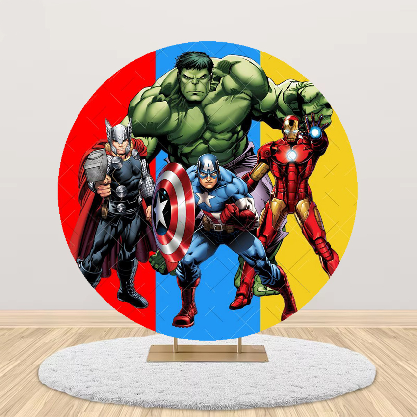 Avengers Theme Round Backdrop  – обзор и цена Photography Lighting Backdrop