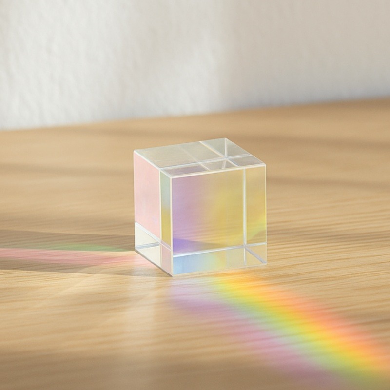 Glass Cube Dichroic Prism X-Cu – обзор и цена Lighting Glass Photography