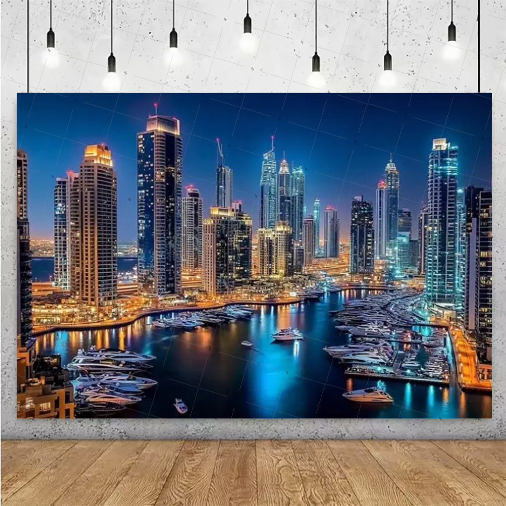 Night View High-Rise Building  – обзор и цена Photography Lighting Backdrop