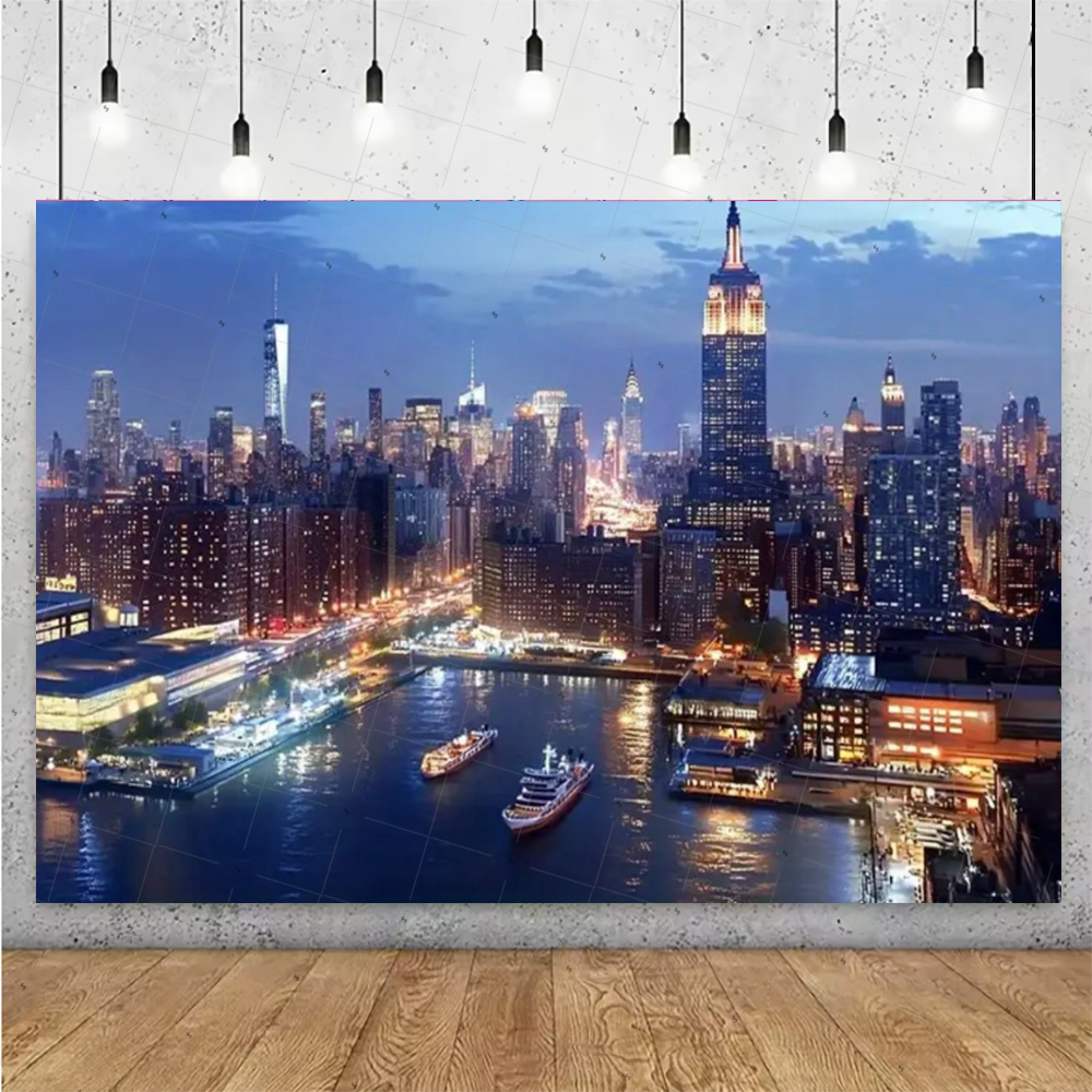 Night View High-Rise Building  – обзор и цена Photography Lighting Backdrop