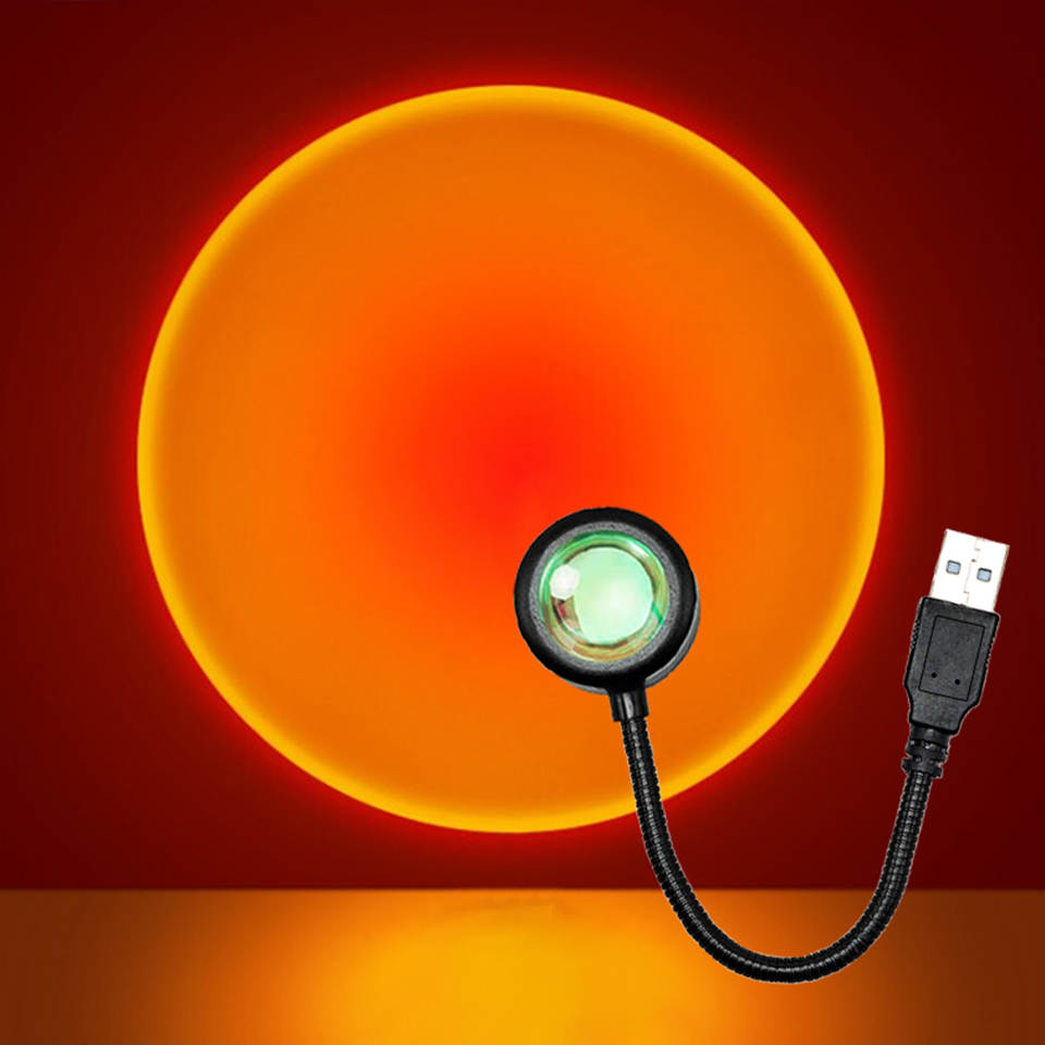 LED Sunset Lamp Nightlights US – обзор и цена Photography Lighting Mood