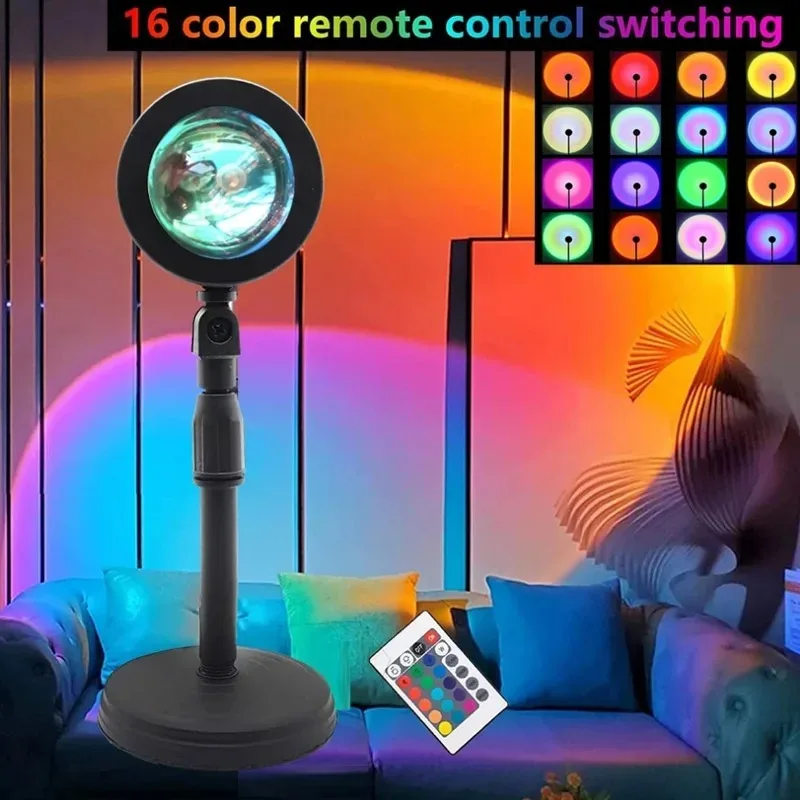 16 Color Sunset Lamp,RGB Mood  – обзор и цена Photography Lighting Mood