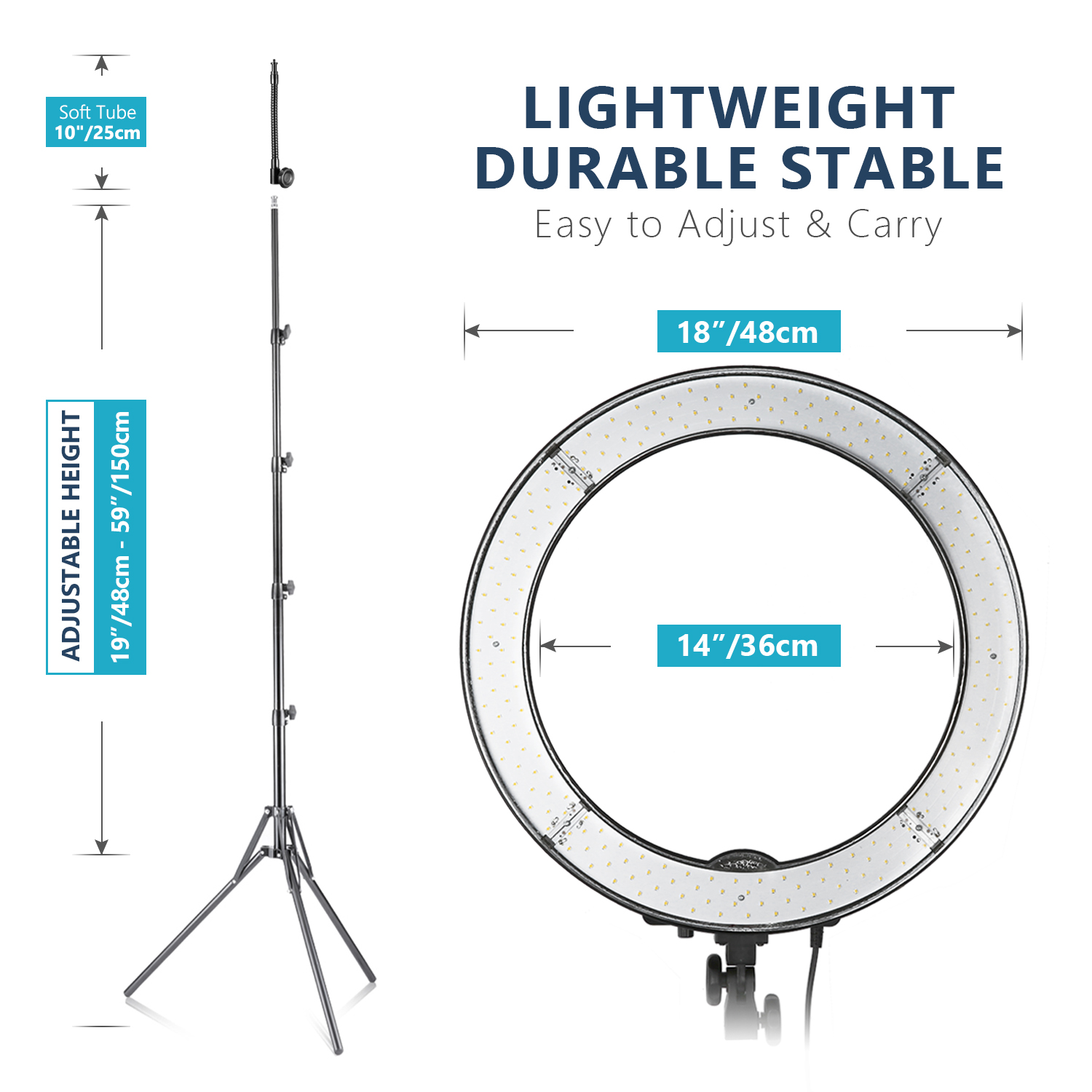 NEEWER Ring Light 18inch Kit:  – обзор и цена Photography Lighting Kit Neewer