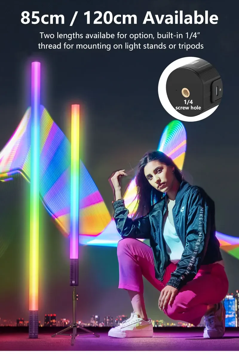 LUXCEO 120cm RGB LED Mood Ligh – обзор и цена Photography Lighting Mood
