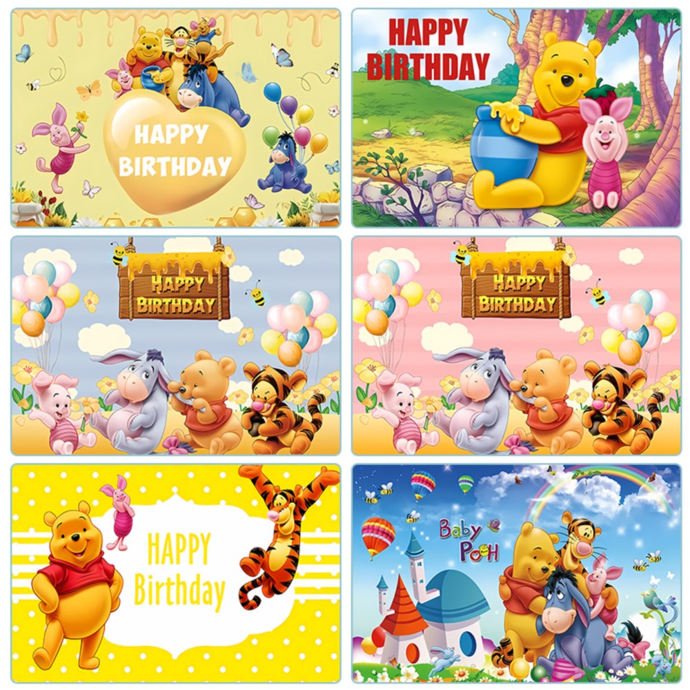 Bear Winnie The Pooh Birthday  – обзор и цена Photography Lighting Backdrop