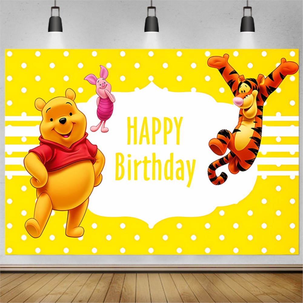 Bear Winnie The Pooh Birthday  – обзор и цена Photography Lighting Backdrop